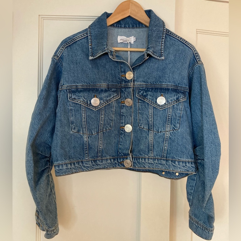 FRAME DENIM CUTIE PIE CROPPED JACKET NWT
